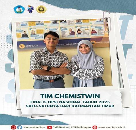 Safira Laksmi Dewi dan Prayogo Aryobimo perwakilan Kaltim dalam OPSI 2025 