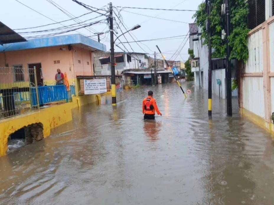 Banjir di Kota Bekasi.