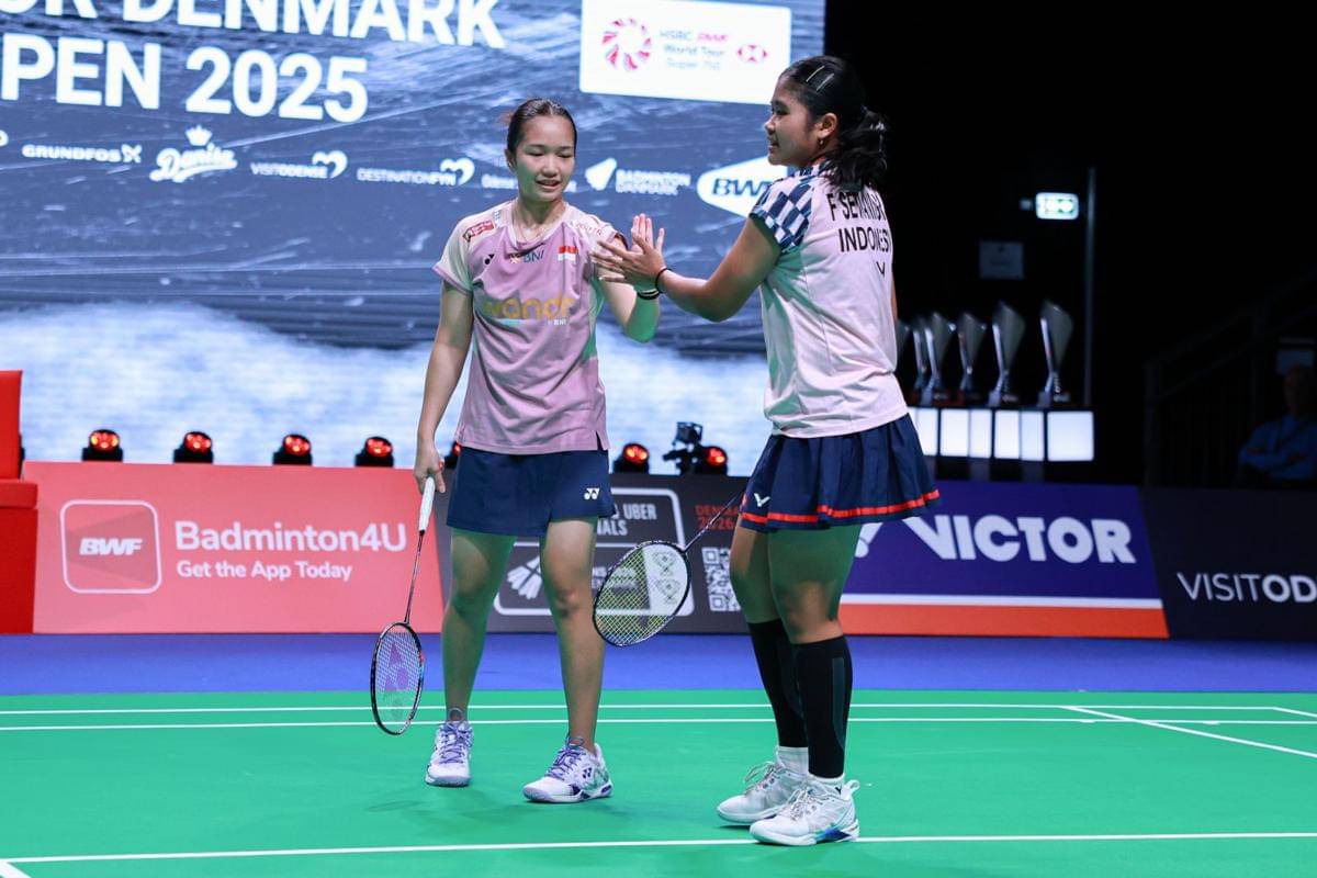 Rachel Allessya Rose/Febi Setianingrum di Denmark Open 2025 (dok.PP PBSI)