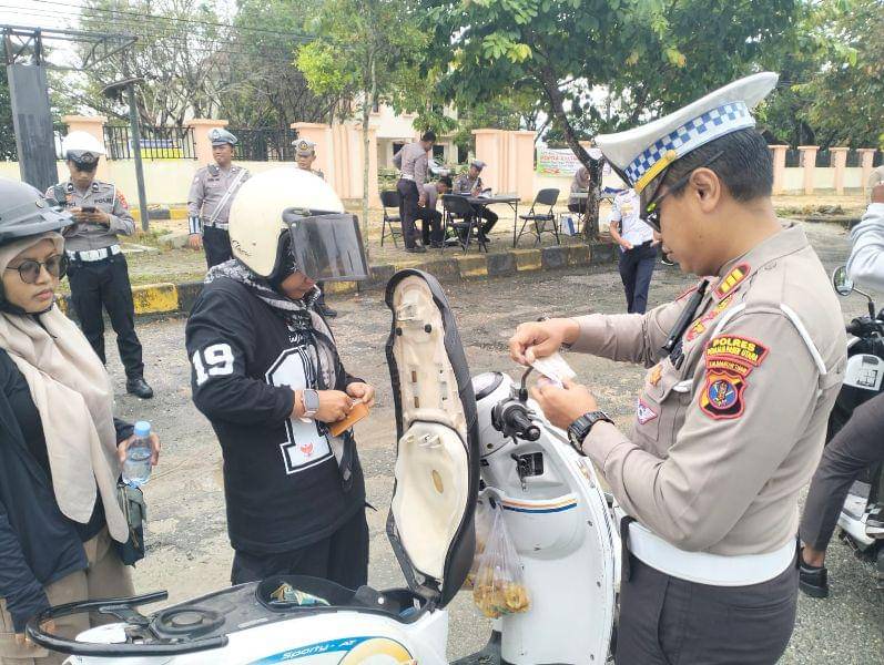 Pelaksanaan Operasi Zebra Mahakam 2025 di wilayah hukum Polres PPU.