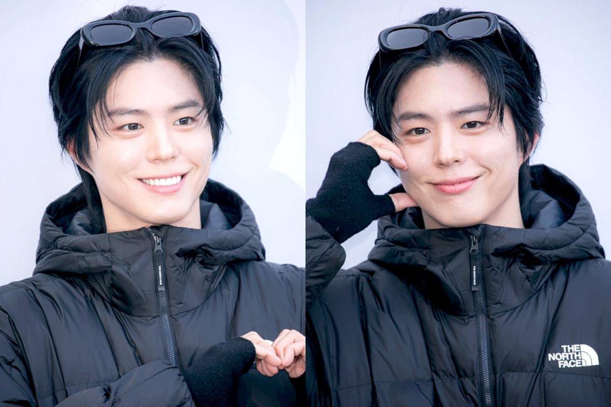 potret Park Bo Gum di event The North Face