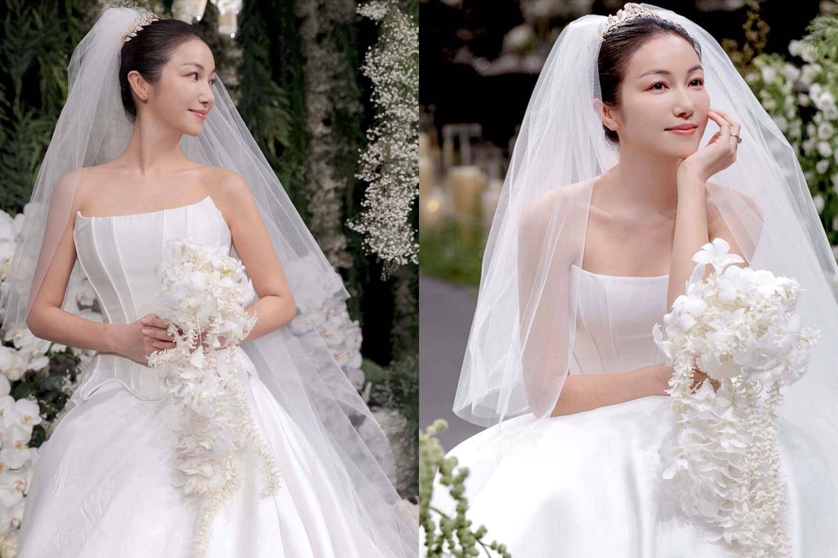 potret pernikahan aktris Kim Ok Vin