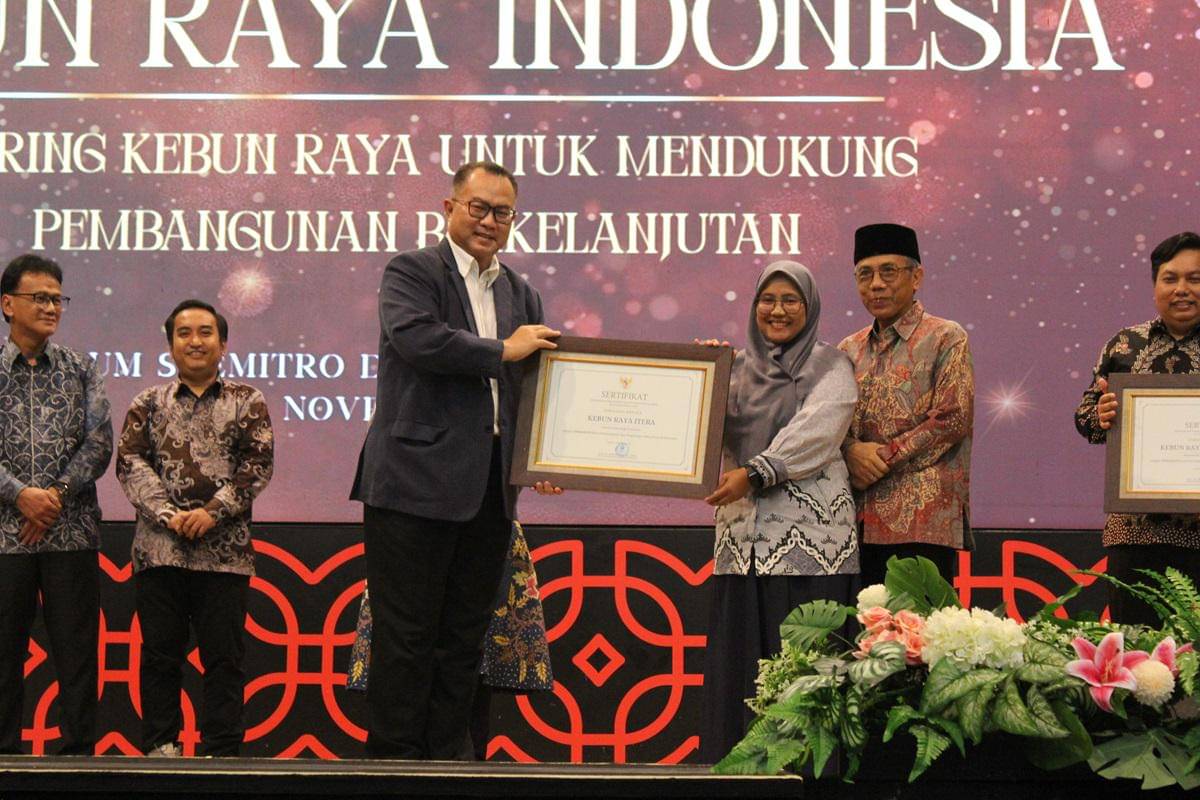 Kebun Raya Institut Teknologi Sumatera (Itera) Sukses Mempertahankan Prestasi Sebagai Kebun Raya Daerah Terbaik ke-3 se-Indonesia tahun 2025 
