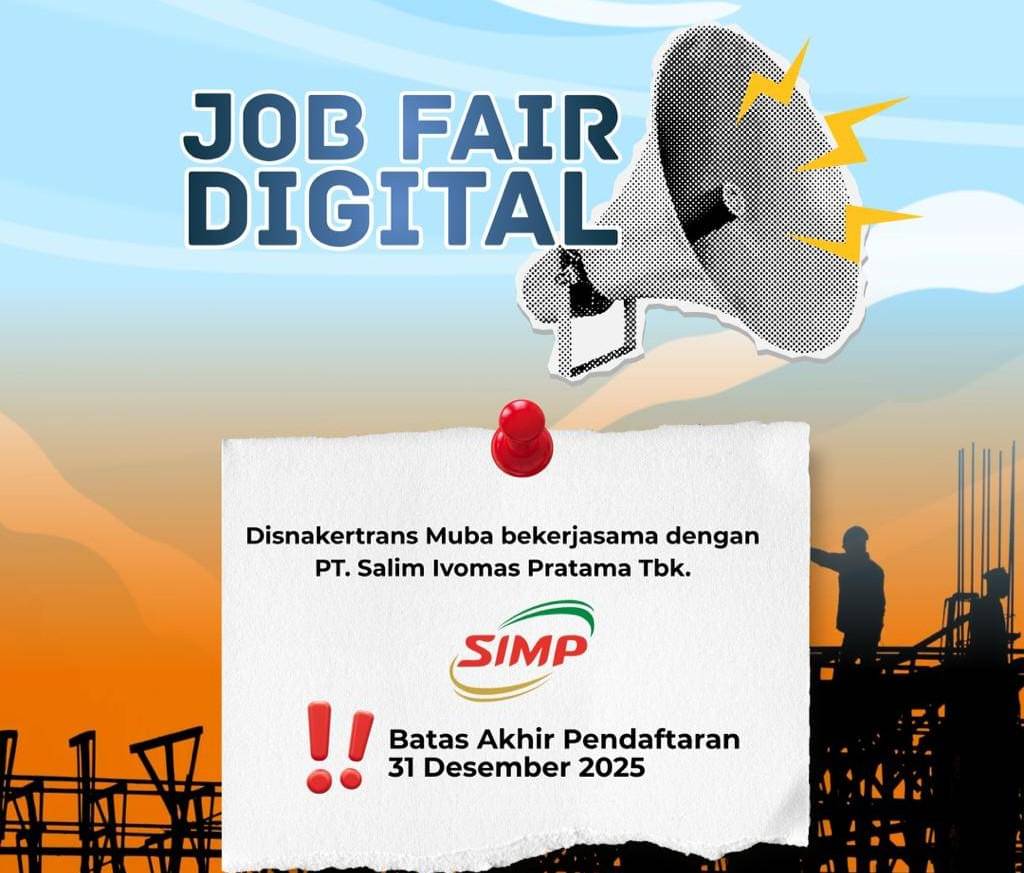 Disnakertrans Muba membuka job fair digital untuk perkebunan sawit.