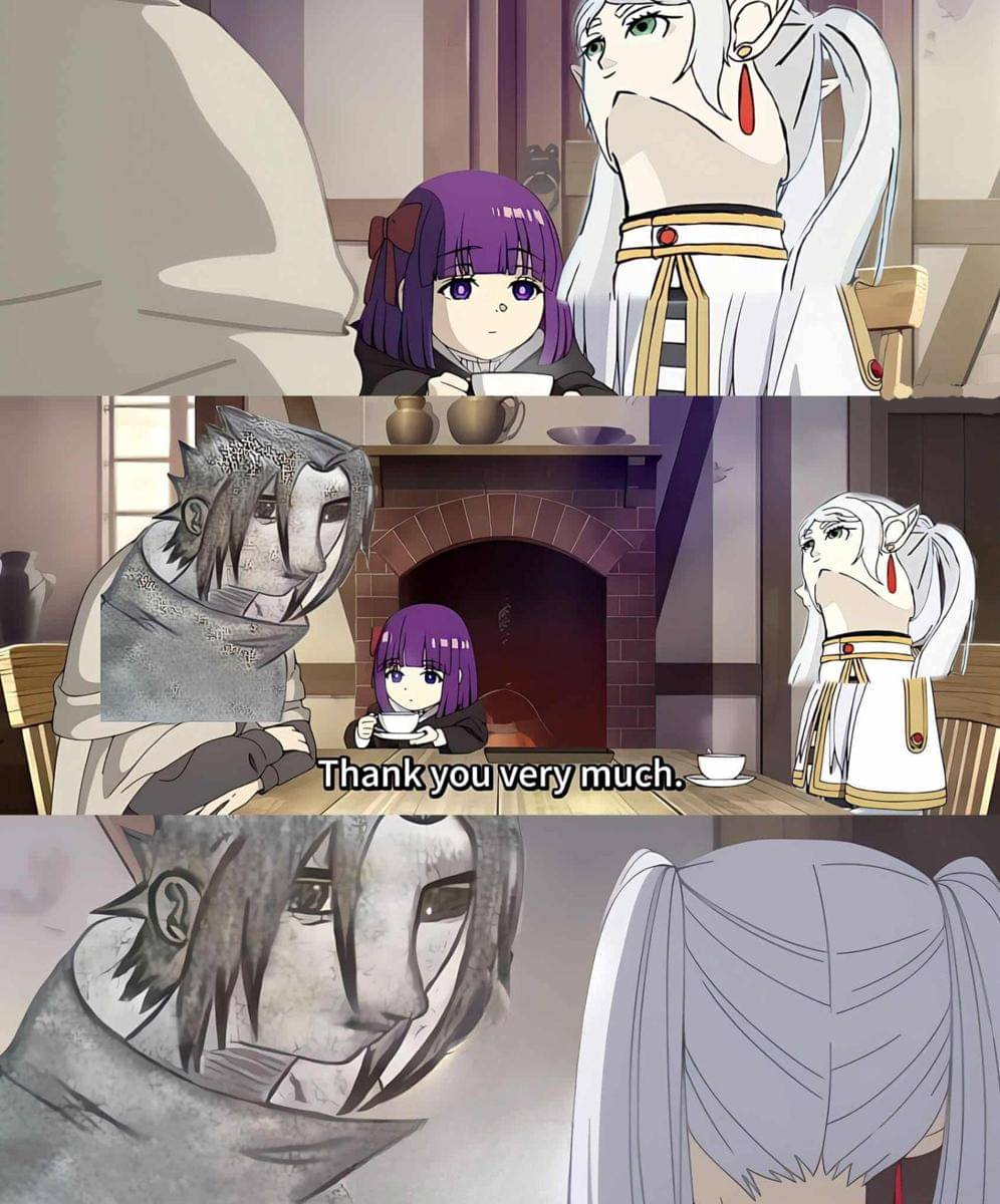 meme gambar Frieren viral