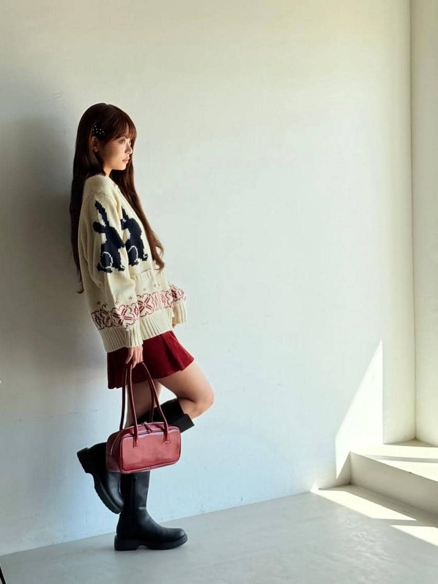 inspirasi outfit kasual gadis remaja ala Eunchae LE SSERAFIM