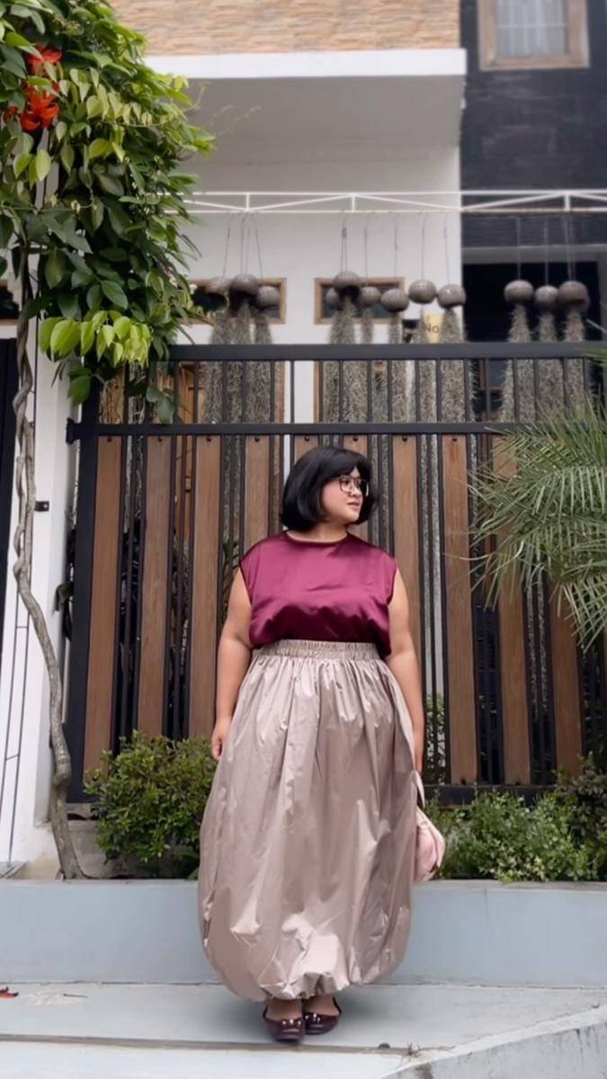 OOTD kasual untuk plus size