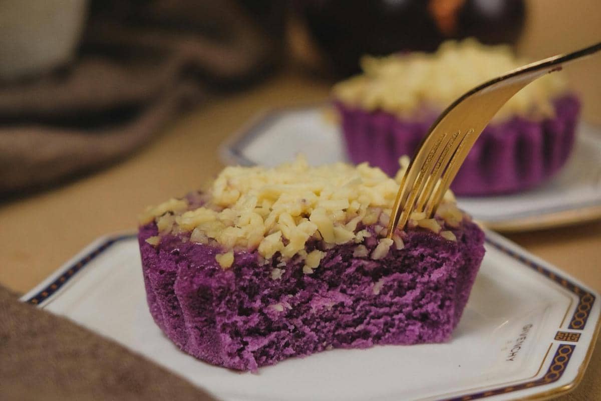 ilustrasi olahan ubi ungu 