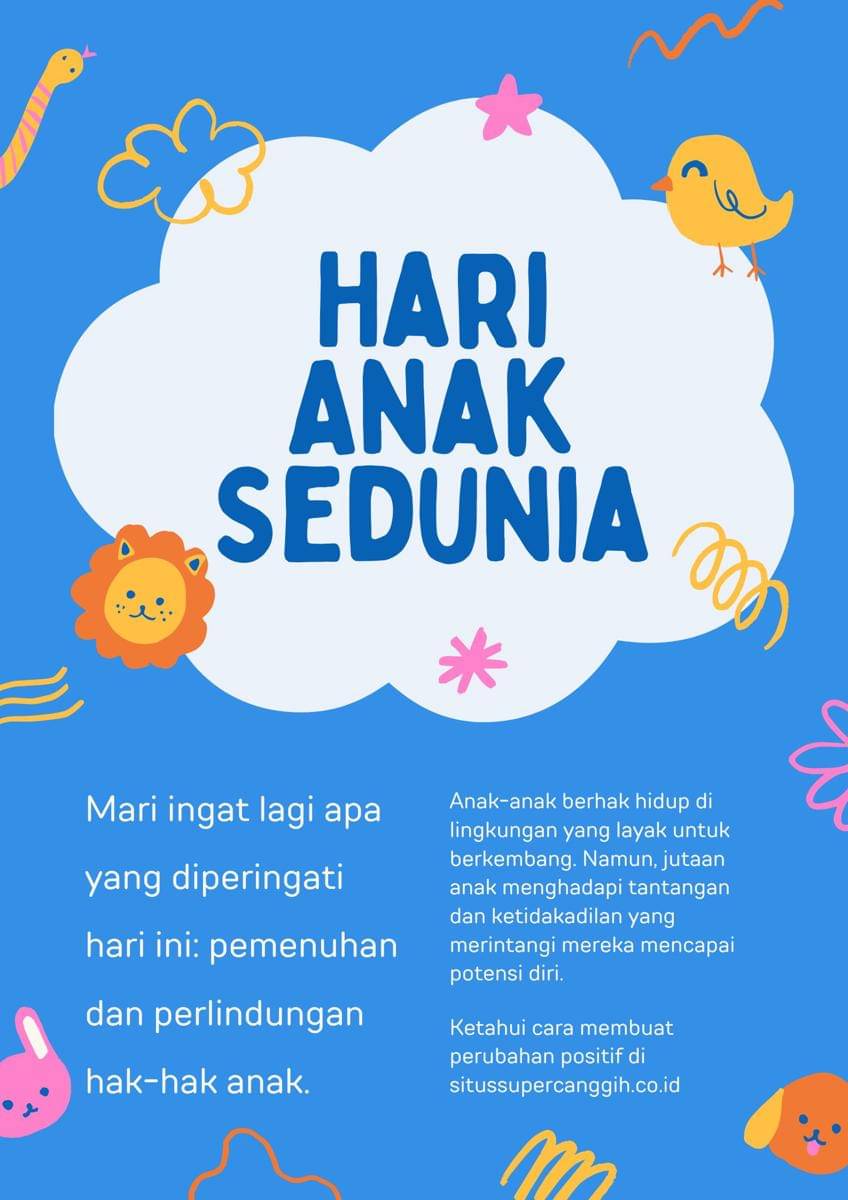 Poster Hari Anak Sedunia
