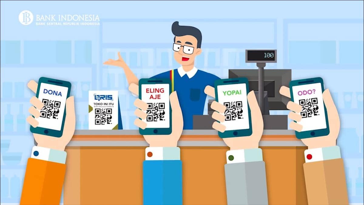Animasi pembayaran digital terstandarisasi QRIS 