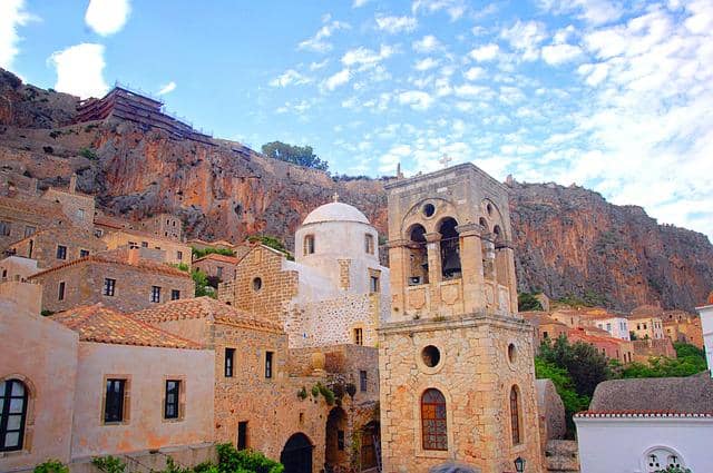 Arsitektur bangunan di Monemvasia