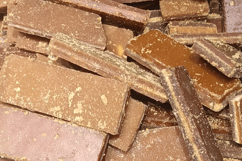 ilustrasi gula cokelat