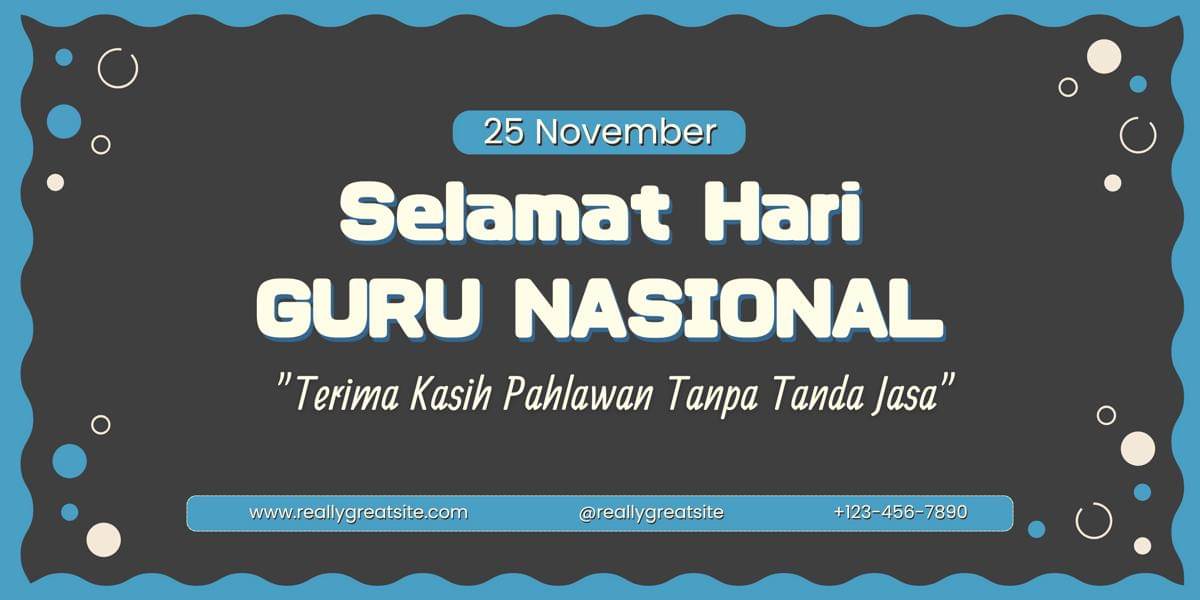 Spanduk Hari Guru Nasional 2025