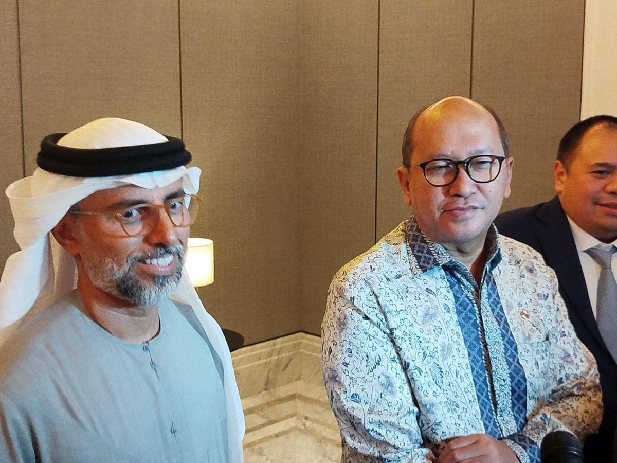 Perwakilan UEA saat jumpa Rosan Roeslani di The Langham