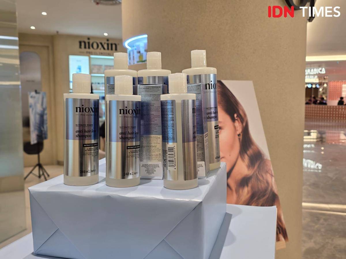 Rangkaian produk anti hair loss terbaru dari Nioxin. 18 November 2025