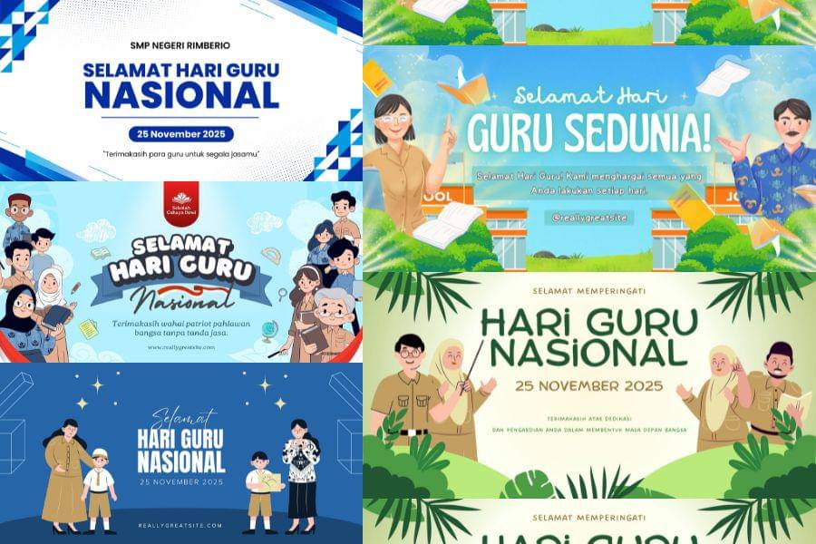 Spanduk Hari Guru Nasional 2025