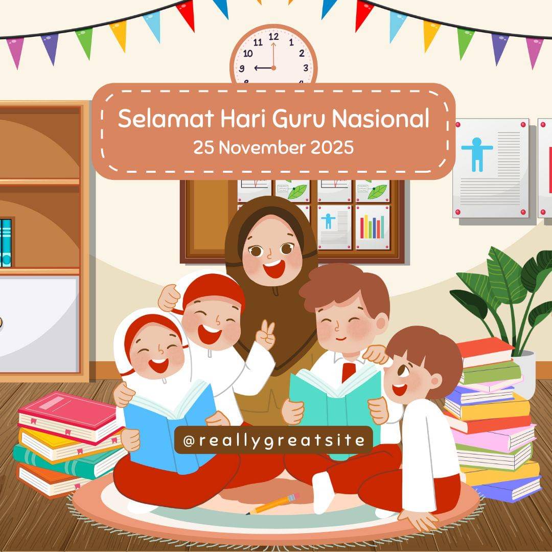 Spanduk Hari Guru Nasional 2025