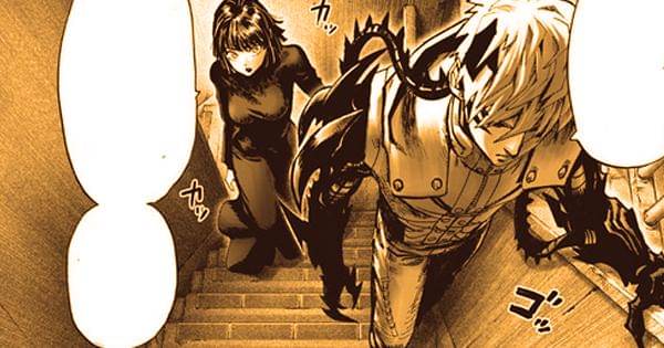 Genos dan Fubuki naik tangga apartemen - One Punch Man