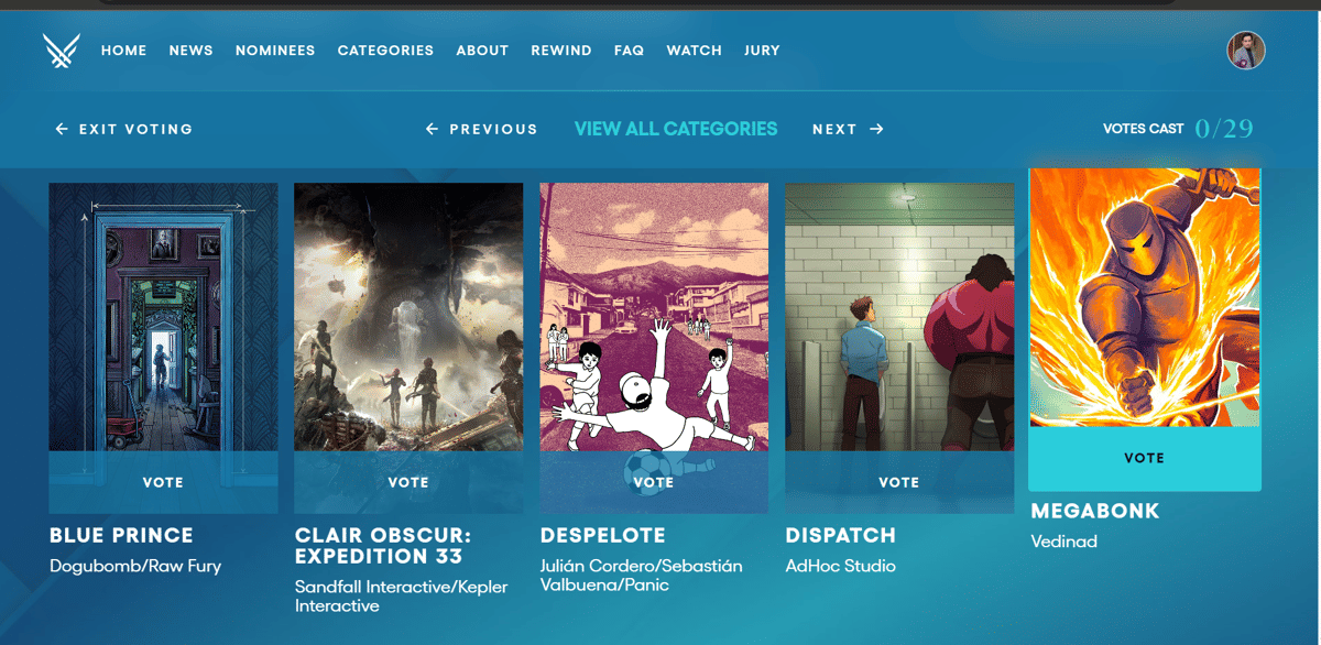 Nominasi Best Debut Indie TGA 2025. (thegameawards.com)