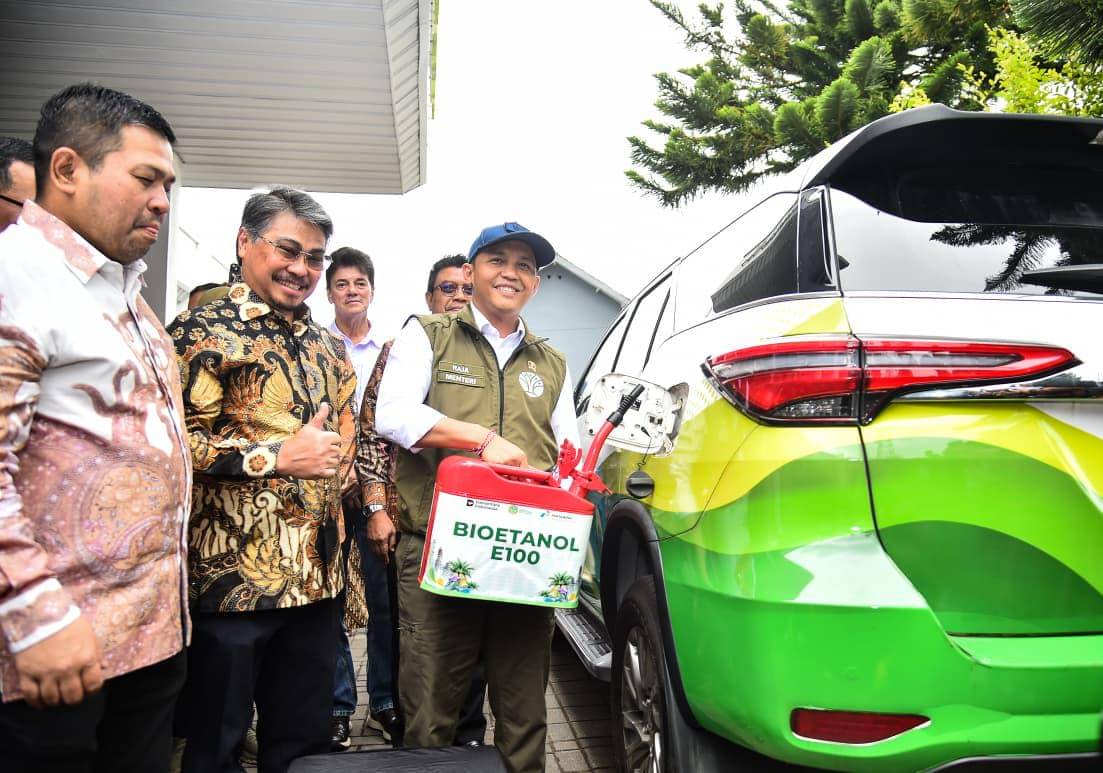Pilot Project Bioetanol Aren di lingkungan Pertamina Geothermal Energy (PGE) Kamojang (dok. Kemhut)