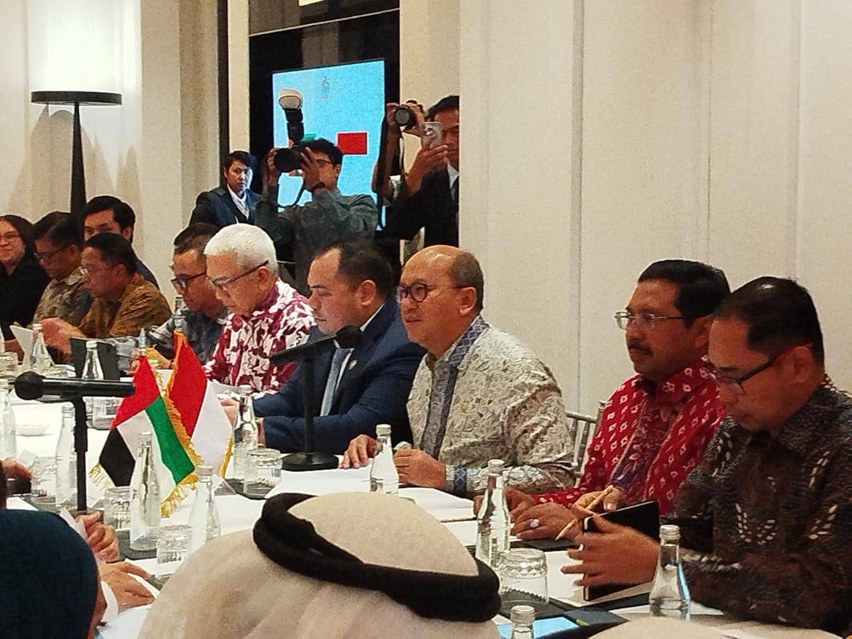 Perwakilan UEA saat jumpa Rosan Roeslani di The Langham