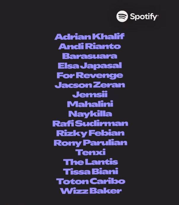 Spotify Wrapped Indonesia 2025