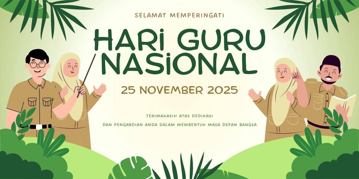 Spanduk Hari Guru Nasional 2025