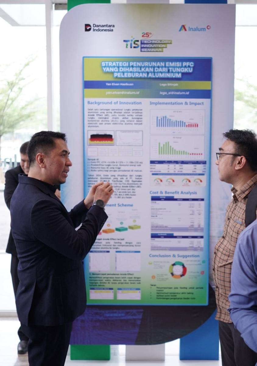 Sejumlah inovasi dipamerkan ddi Technology Innovation Seminar (TIS) 2025 yang digelar Inalum (dok.Inalum)