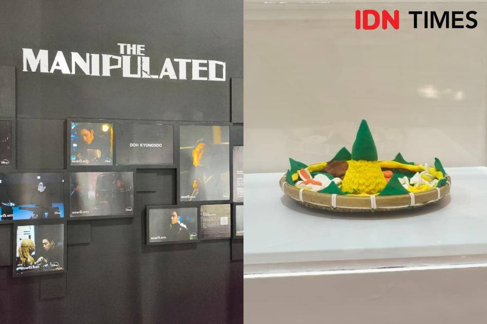 Potret instalasi The Manipulated di Jakarta