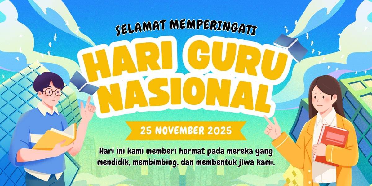 Spanduk Hari Guru Nasional 2025