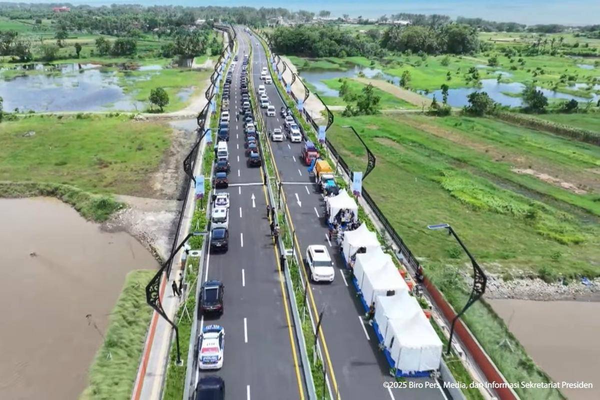 Presiden Prabowo Subianto meresmikan sejumlah proyek infrastruktur.