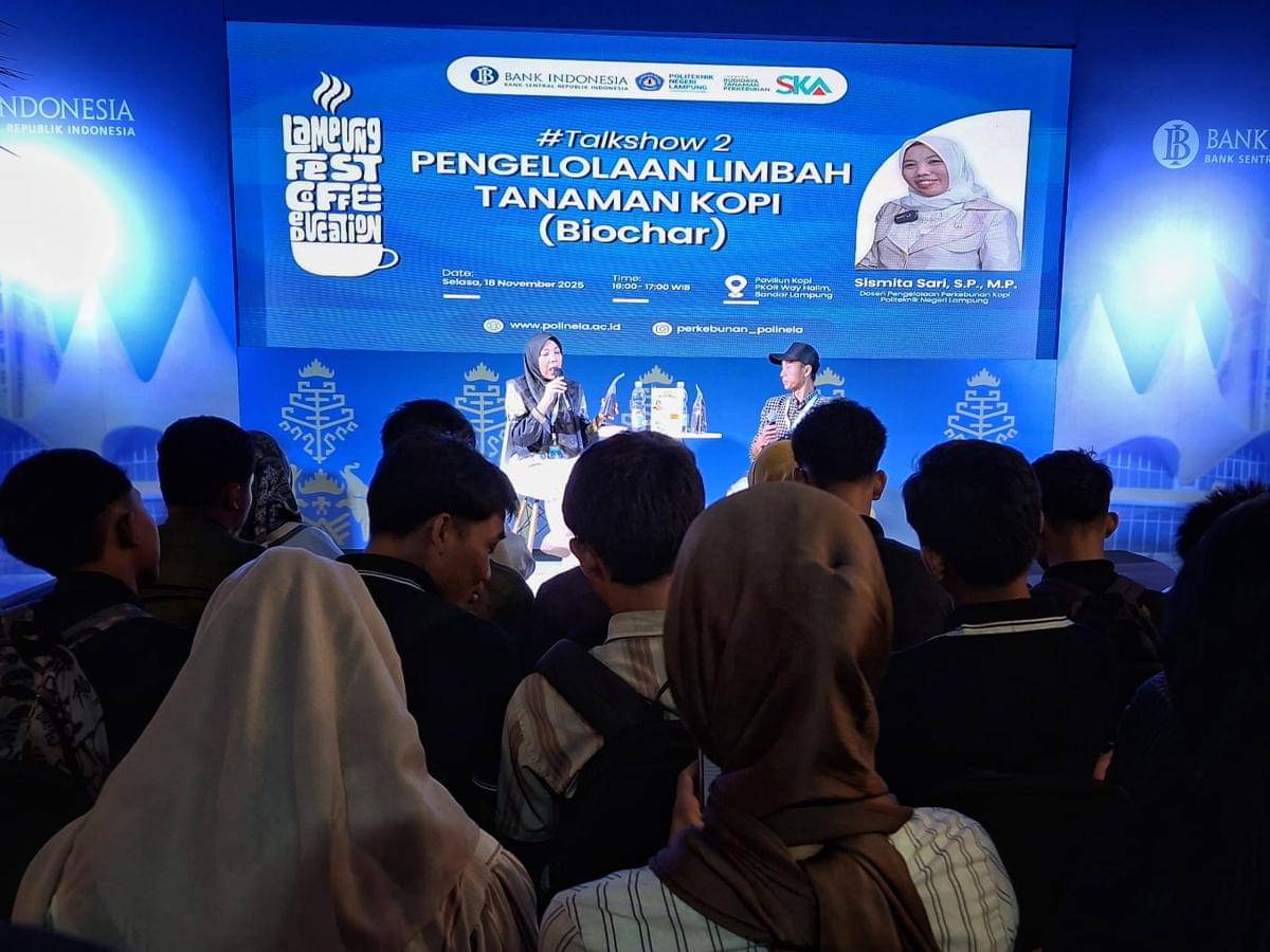 Talkshow bertema Pengelolaan Limbah Kopi (Biochar) di Lampung Fest 2025