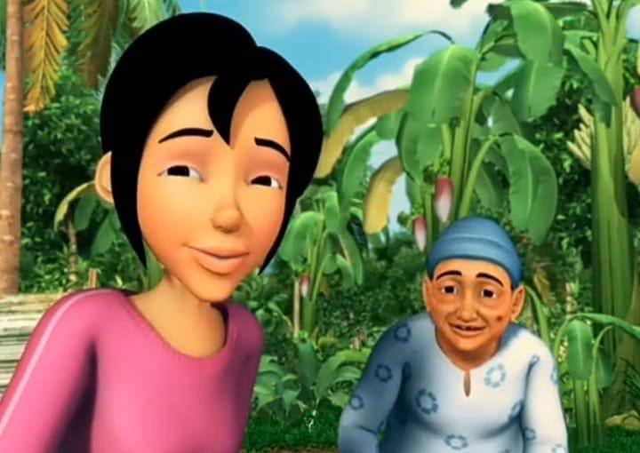 cuplikan Upin & Ipin "Berkebun"