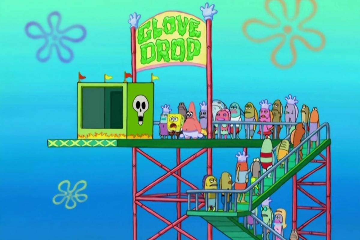 Glove Drop, wahana yang membuat tubuhmu langsung jatuh menghantam tanah