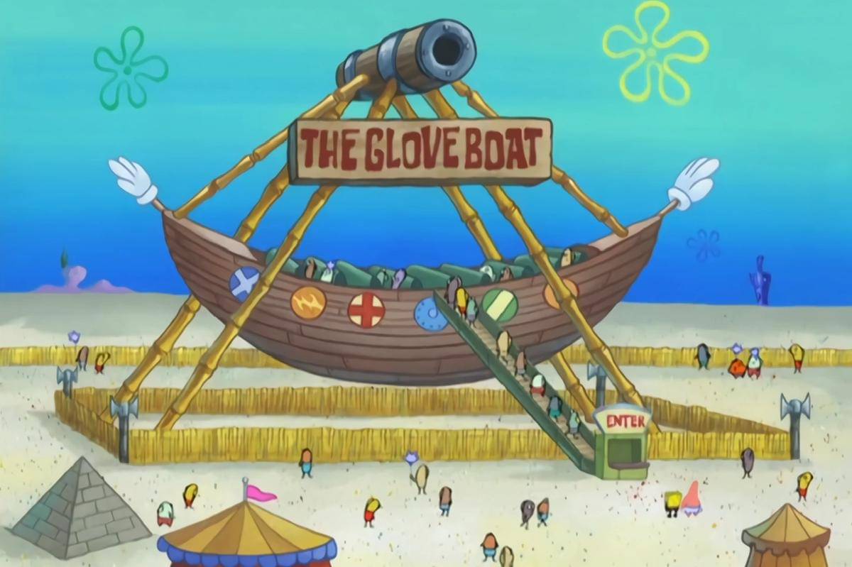 Glove Boat, wahana yang mirip kora-kora di dunia nyata