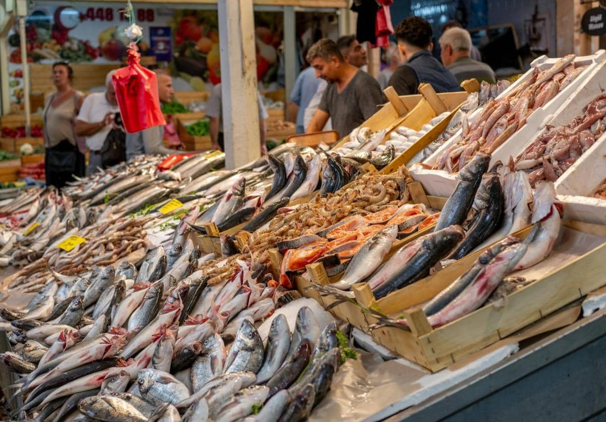 ikan yang dijual di pasar