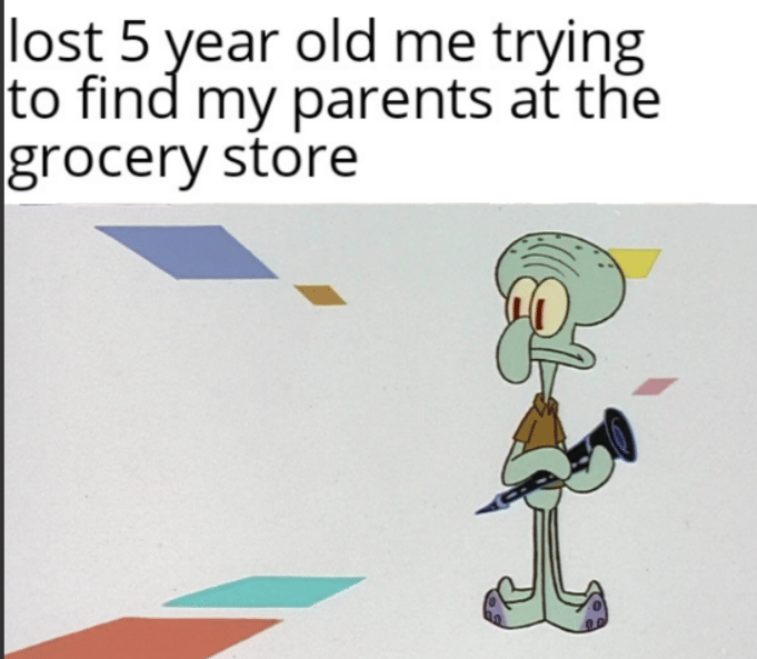 meme SpongeBob momen belanja bulanan