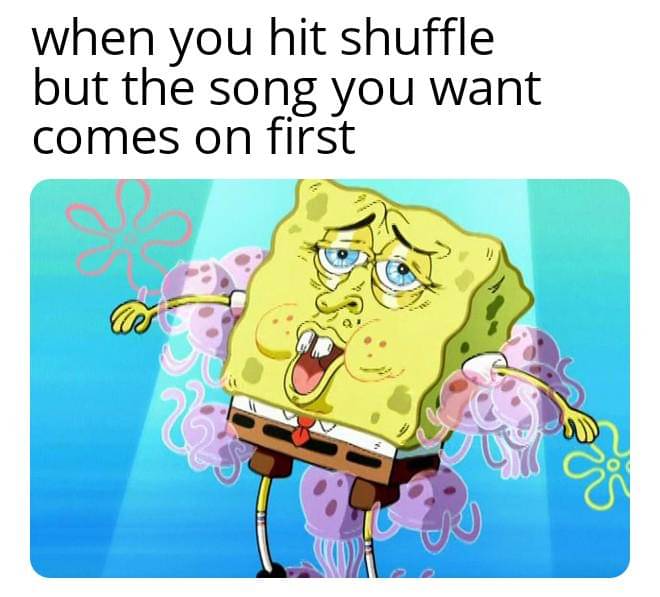 meme dengar lagu mode acak