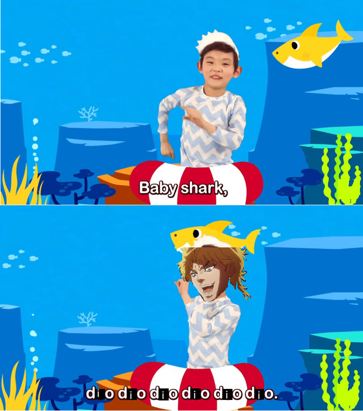 meme anime tentang hiu