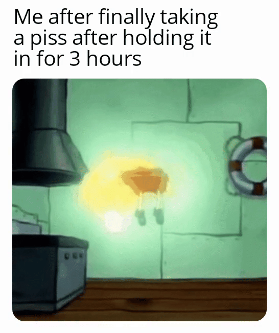 meme kartun tentang buang air kecil