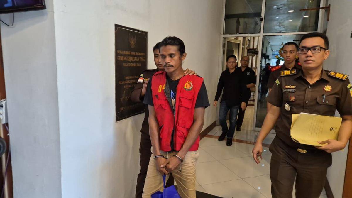 Buron pencabul anak di NTT jadi pekerja kebun sawit di Kalteng. (Dok Kejati NTT)