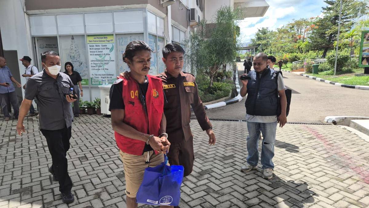Buron pencabul anak di NTT jadi pekerja kebun sawit di Kalteng. (Dok Kejati NTT)