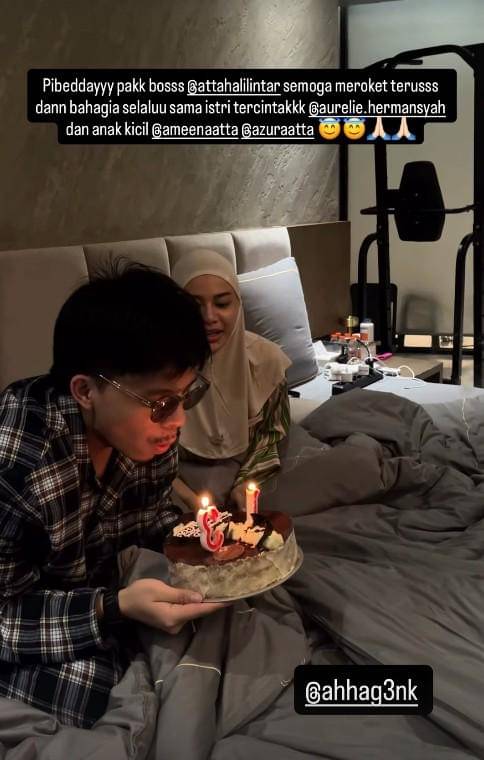 Kejutan Ultah ke-31 Atta Halilintar (instagram.com/aureliehermansyahatta)