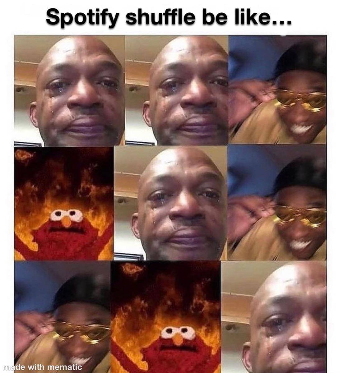 meme dengar lagu mode acak