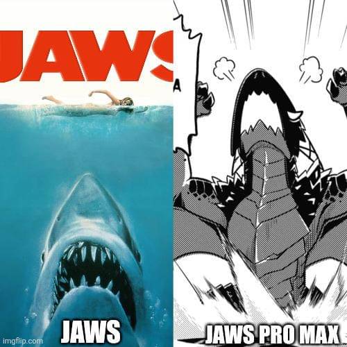 meme anime tentang hiu