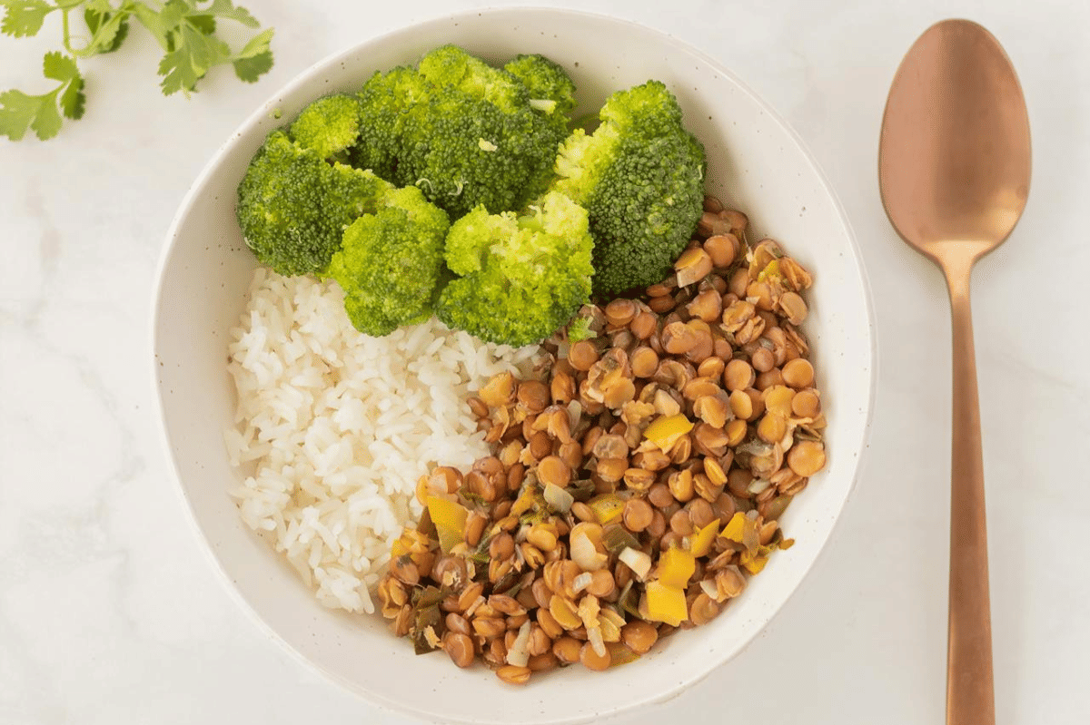 ilustrasi lentils ala Mediterania