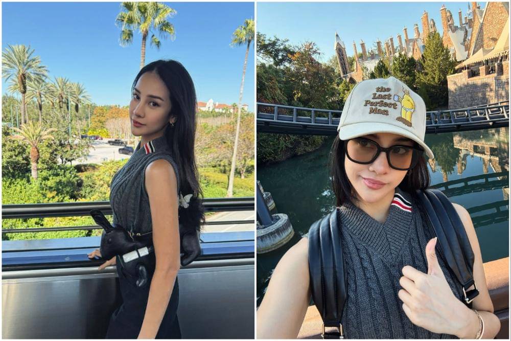 Anya Geraldine jalan-jalan di Orlando.