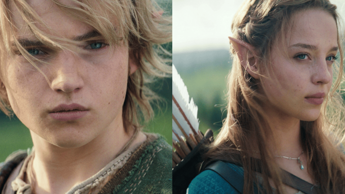 potret Benjamin Evan Ainswroth dan Bo Bragason sebagai Link dan Zelda