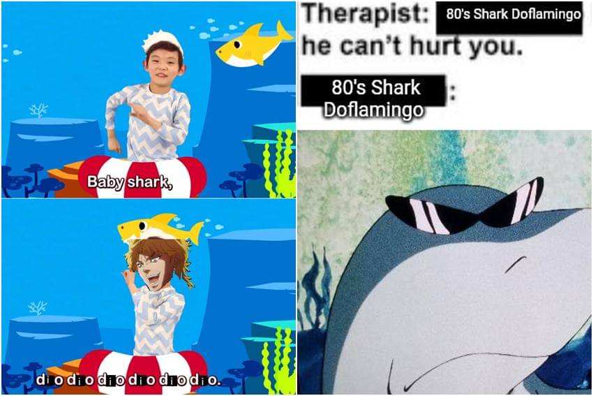 kolase meme anime tentang hiu