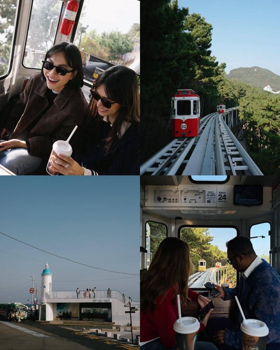 Yasmine Wildblood dan sahabat di Busan.